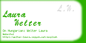 laura welter business card